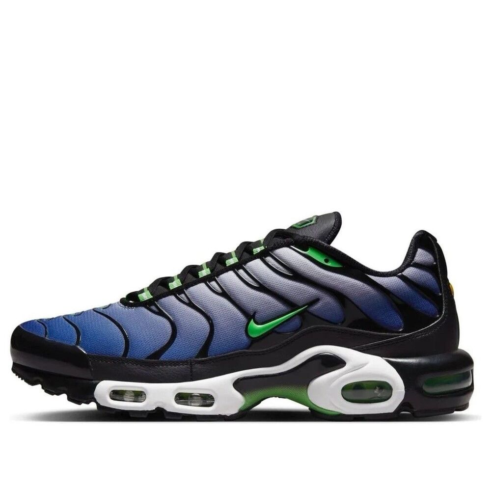 Size 8.5 Nike Air Max Plus Black Scream Green White Mens DX4326-001